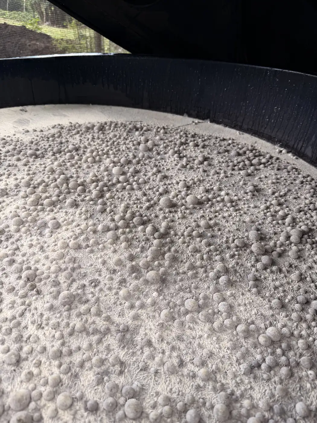 A biopreparado fermenting on the farm — microbial mycelial growth